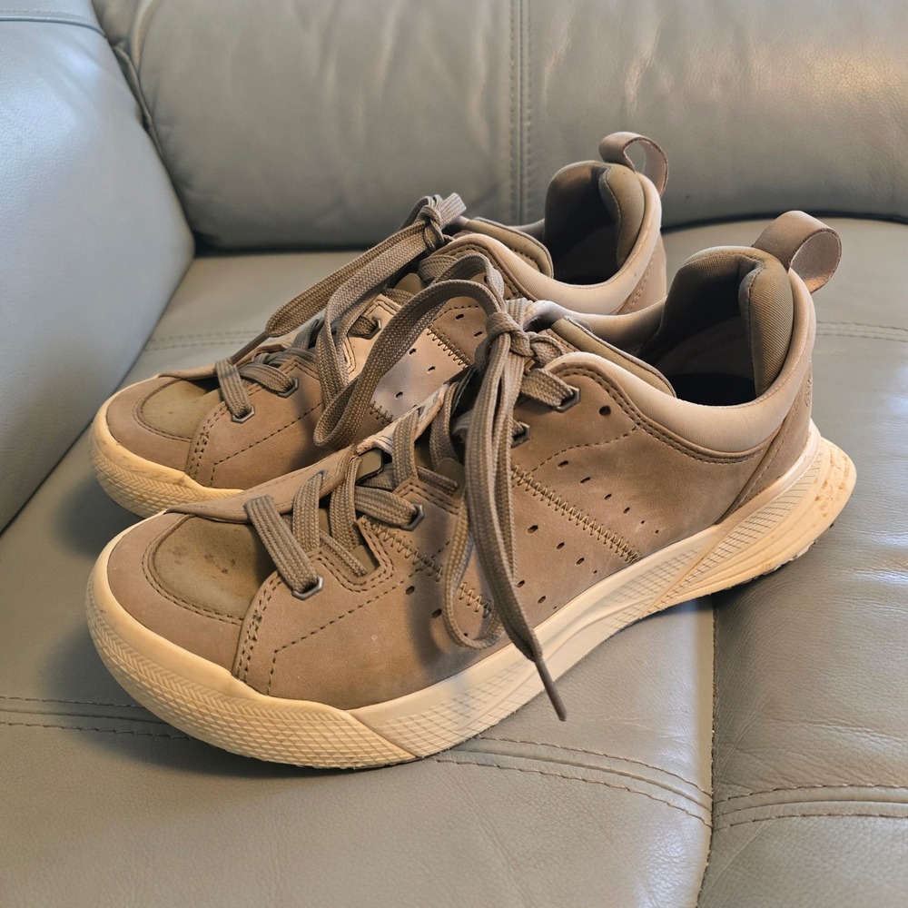 Deckers X Lab DX-M4‎ Tan Beige Leather Sneakers Mens 8 1118798M